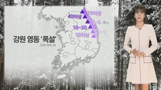 [날씨] 주말 강원 영동 ‘대설’…다음 주 영하 10도 안팎 강추위
