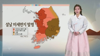[날씨] 설날 전국 미세먼지 말썽…오후 전남·제주 비