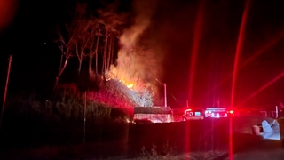 강원 평창군 야산서 불…원인은 쓰레기 소각 추정