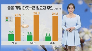[날씨] 올봄 가장 따뜻, 큰 일교차…제주·남부 비