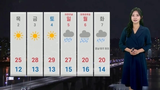 [날씨] 내일 남부 곳곳 비·소나기…경남해안 강풍 주의