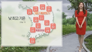 [날씨] 전국 습도 높은 무더위…내일 중부 장맛비