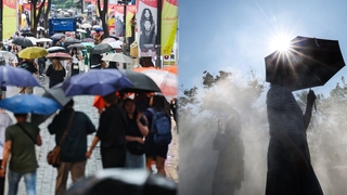 [일요와이드] 휴일 장맛비 속 찜통 더위 계속…곳곳에 열대야도