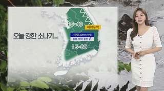 [날씨] 전국 한낮 찜통더위…곳곳 요란한 소나기