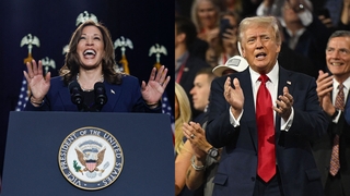 해리스 등판에 미국 대선판세 ‘출렁’…트럼프 측 “허니문 효과”