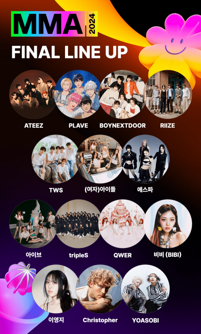 멜론, ‘MMA2024′ 최종 라인업 발표