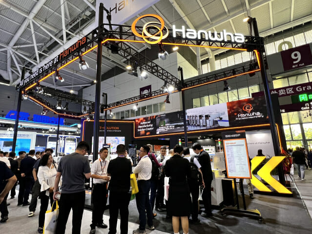 한화정밀기계, 中 SMT 전시회서 고속 칩마운터·SW 솔루션 공개