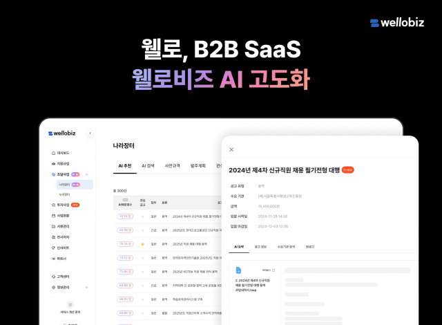 웰로, 효율적인 데이터 기반 의사결정 지원한다