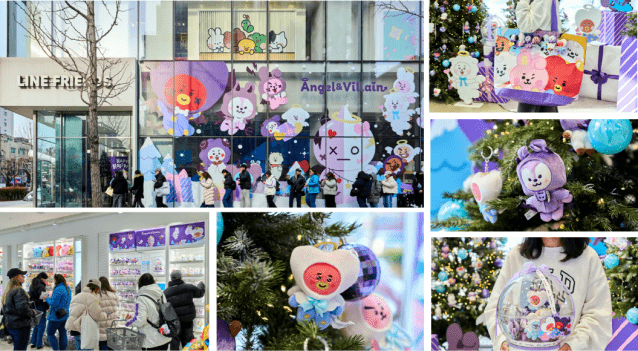 라인프렌즈 홍대서 BT21 엔젤&빌런 팝업