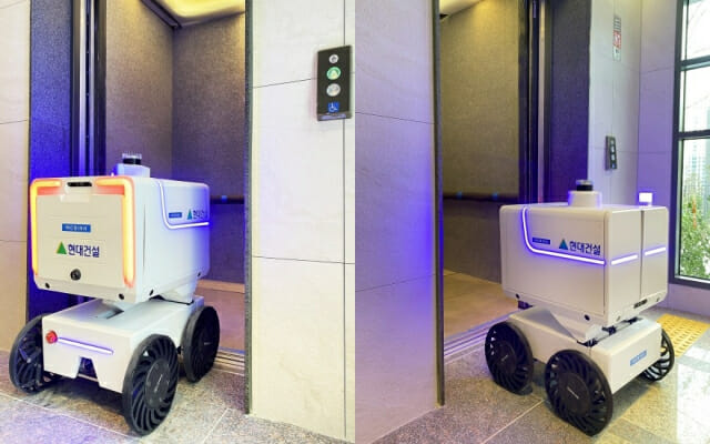 현대건설, 자율주행 로봇배송 상용화