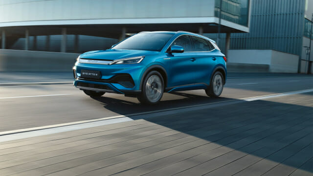 中 BYD, 韓출시 전기승용차 ‘아토3’ 인증…주행거리 321km