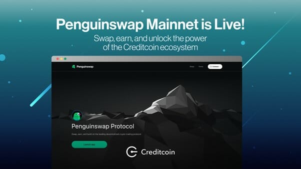 크레딧코인, 탈중앙화 거래소 ‘펭귄스왑’ 메인넷 출시