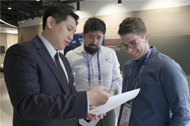 유럽 체성분분석 시장 개척 생고생 노하우에 현지 기업인들도 끄덕끄덕