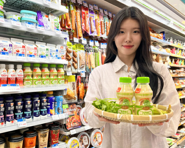 GS25, 미나리 활용한 PB 야쿠르트·이균 참외미나리주 출시