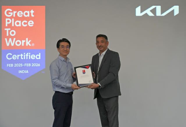 “인증 첫 해에 올랐다”…기아 인도본부, ‘일하기 좋은 기업’ 선정