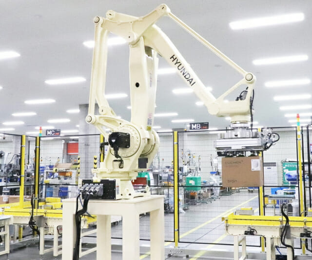 쿠첸, 천안 공장에 팔레타이징 로봇 도입