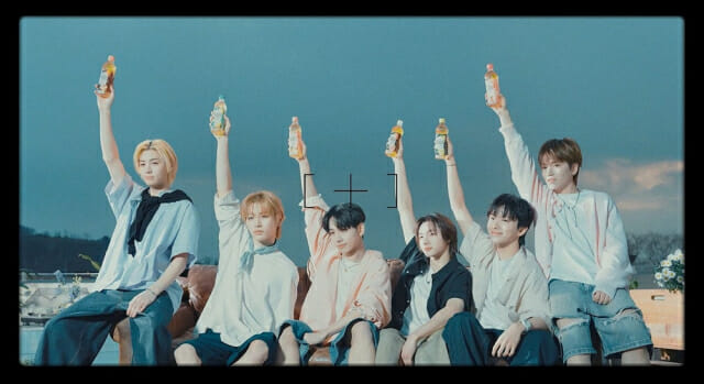 웅진식품, 보이넥스트도어 티즐 광고 촬영 비하인드 공개