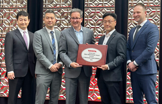 LG전자, 도요타서 첫 ‘우수 공급사’ 선정…전장부품 공급 역량 인정