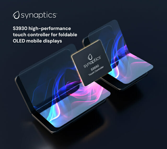 시냅틱스, 폴더블 OLED 패널용 차세대 터치 컨트롤러 공개