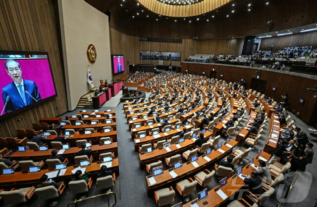 한덕수 “위기대응 타이밍 중요”…추경 협조 시정연설