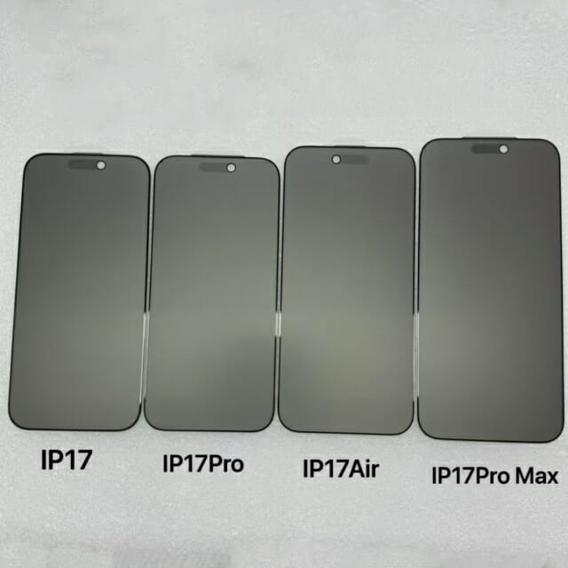 “아이폰17 에어, 전면 카메라 위치가 다르네”