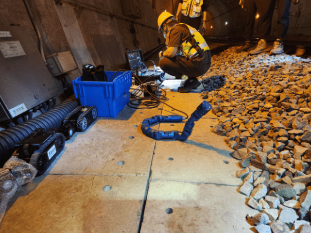 터널 정밀안전진단에 첨단 ‘뱀 로봇’ 첫 투입