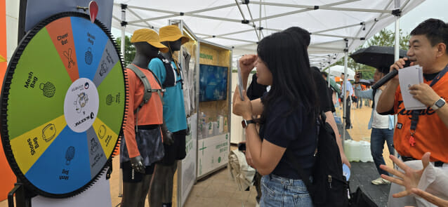 세찬 비에도 식지 않는 ‘그린스포츠 캠페인’ 열기