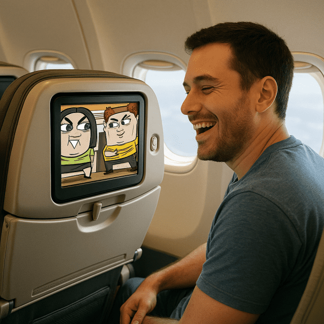 “니가 왜 거기서 나와”…네이버웹툰, 비행기·기차서도 본다