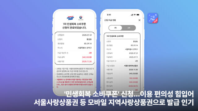 ‘최대 55만원’ 소비쿠폰 신청 ‘스타트’…카드·지역 상품권, 어디가 더 유리할까