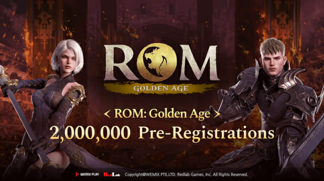위메이드, 웹3 신작 ‘롬: 골든 에이지’ 사전예약 200만 돌파