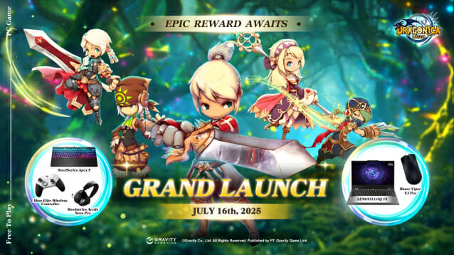 그라비티 게임 링크, MMORPG ‘드래고니카 오리진’ 동남아 정식 출시