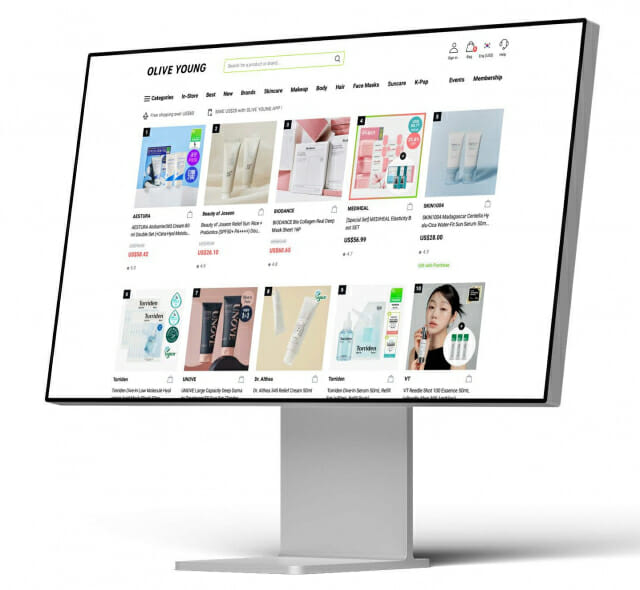 CJ올리브영 글로벌몰, 전년 대비 매출 70%↑