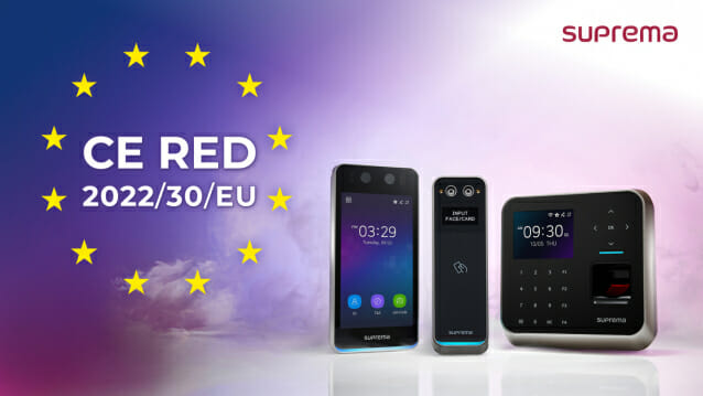 슈프리마 AI기반 얼굴인증 단말기, 유럽연합 CE RED 인증 획득
