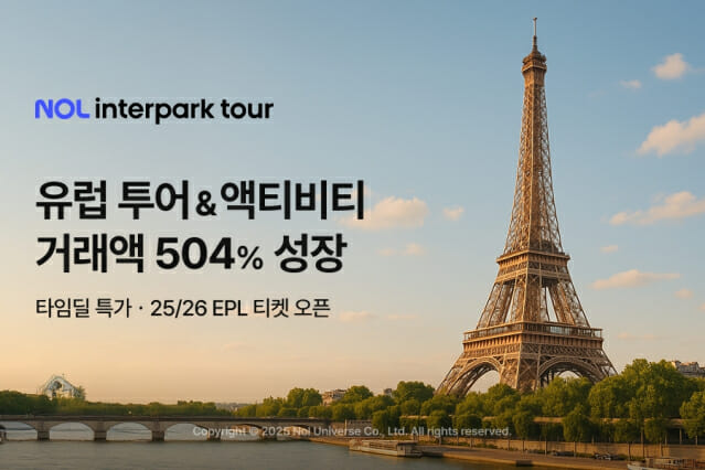 NOL 인터파크투어, 유럽 인기 투어·입장권 최대 60% 선착순 할인