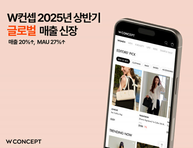 W컨셉, 상반기 글로벌 사업 매출 전년비 20%↑
