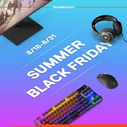 스틸시리즈, 8월 말까지 할인 행사 ‘썸머 블프’ 진행