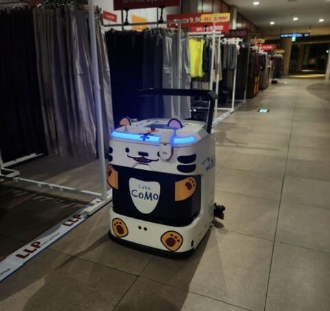 2cm 불씨 잡는다…라이노스, 화재 감지 AI 청소로봇 선봬