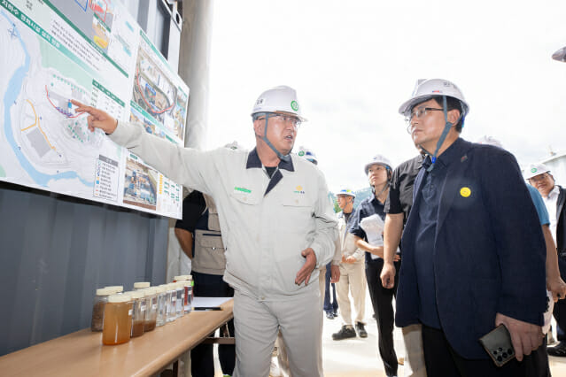 김성환 환경 장관, 영풍 석포제련소 방문…철저한 환경안전관리 당부