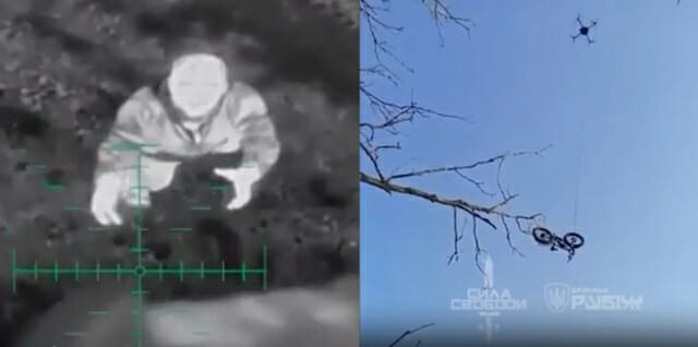 ‘드론 배송’ 전기자전거로 러시아군 포위망 뚫었다