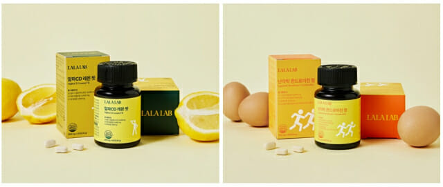 라라랩, 친환경 건식 ‘알파CD 레몬 핏’·’난각막 콘드로이친 정’ 출시