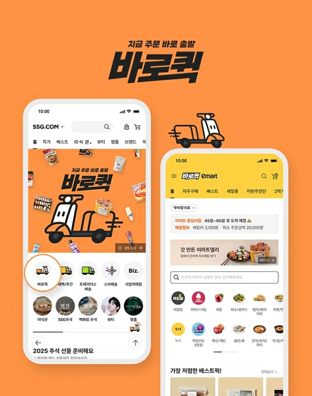 SSG닷컴, 이마트 상품 1시간 내 배송 ‘바로퀵’ 출시