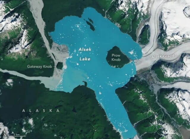 알래스카에 갑자기 생긴 섬 하나…이유는