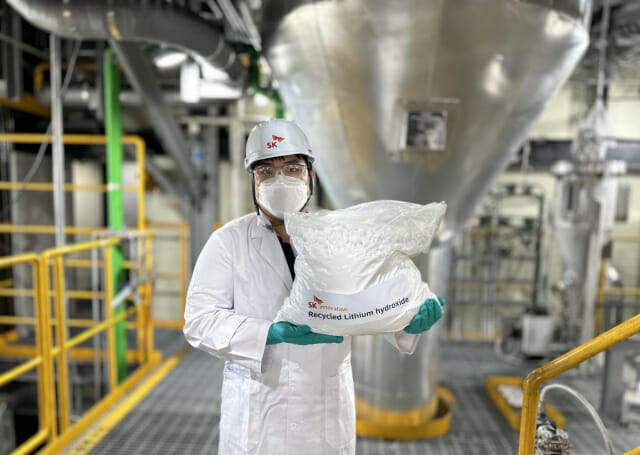 SK이노, 폐배터리 재활용 시장 진출