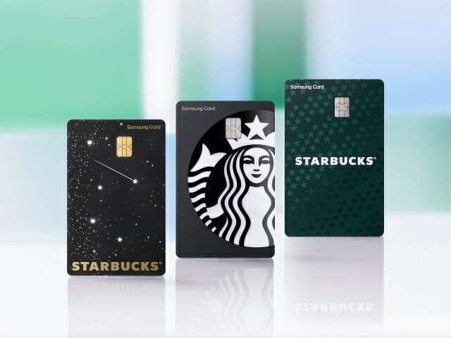 ‘스타벅스 삼성카드’ 출시…”1만원당 별 5개 적립”
