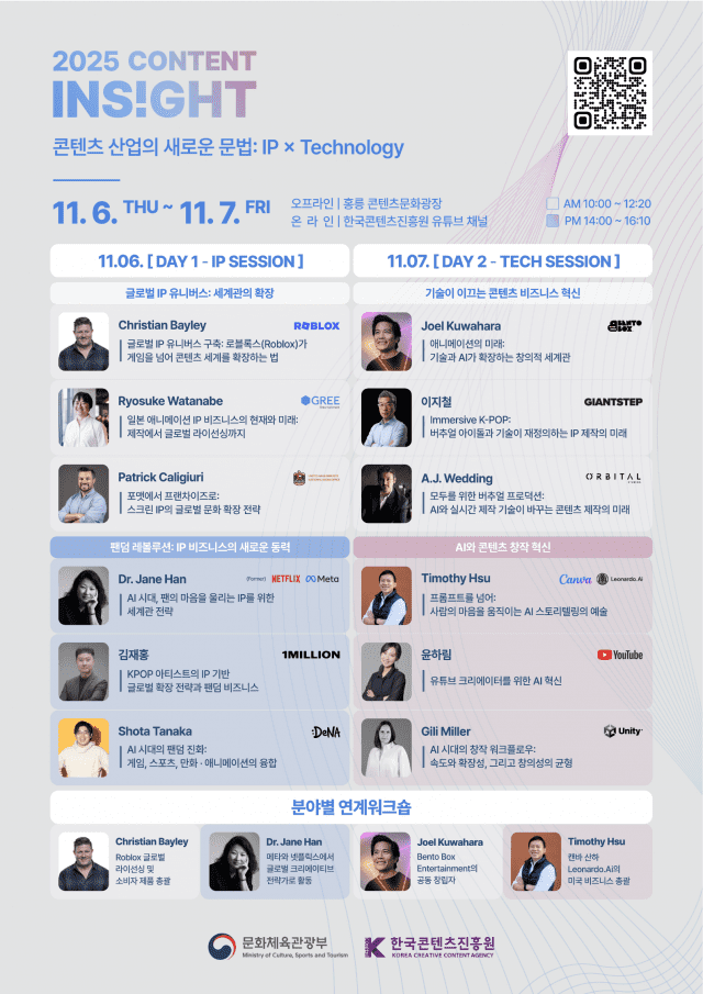 콘진원, ‘2025 콘텐츠 인사이트’ 개최…”콘텐츠 산업 새 문법 제시”