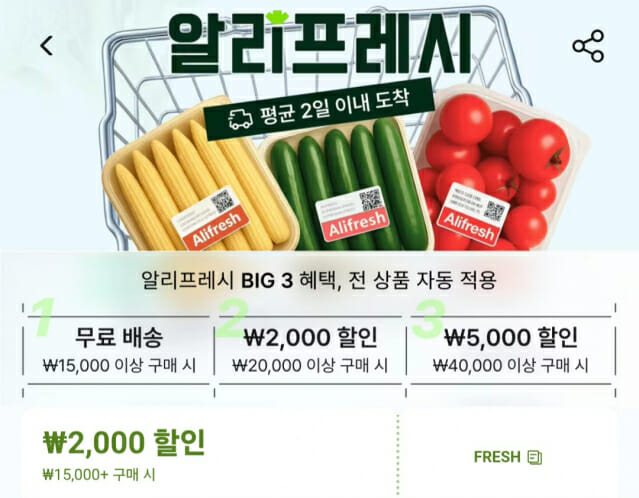 새벽배송·퀵커머스 일상인 韓…’알리프레시’ 통할까