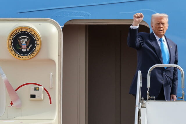 트럼프 美대통령, 한국 도착…APEC·한미정상회담 참석