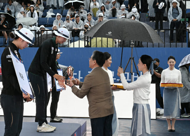 현대차 정몽구배 한국양궁대회 ‘임시현·김종우’ 우승…”韓 최고 선수 경연”