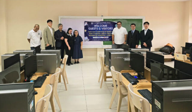 코레일 노사, 필리핀 학교에 교육용 컴퓨터 85대 기부