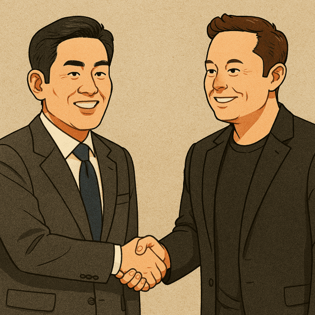 [유미’s 픽] 일론 머스크 만난 정용진, 협업 본격화…신세계아이앤씨서 ‘스타트’